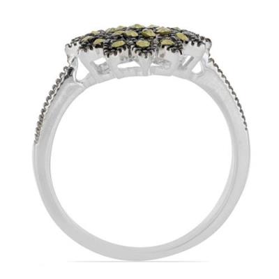 BUY STERLING SILVER  AUSTRIAN MARCASITE GEMSTONE STYLISH RING